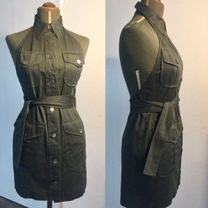 Moschino Vintage Buttoned Dress Low-Cut